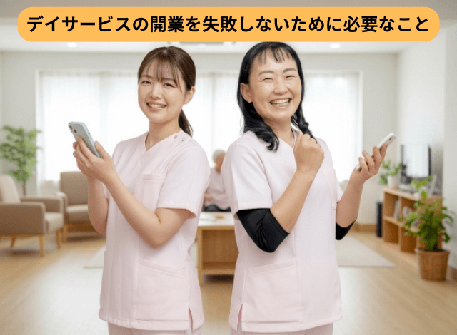 デイサービスの開業を失敗しないために必要なこと