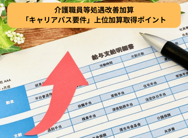 介護職員等処遇改善加算「キャリアパス要件」上位加算取得ポイント