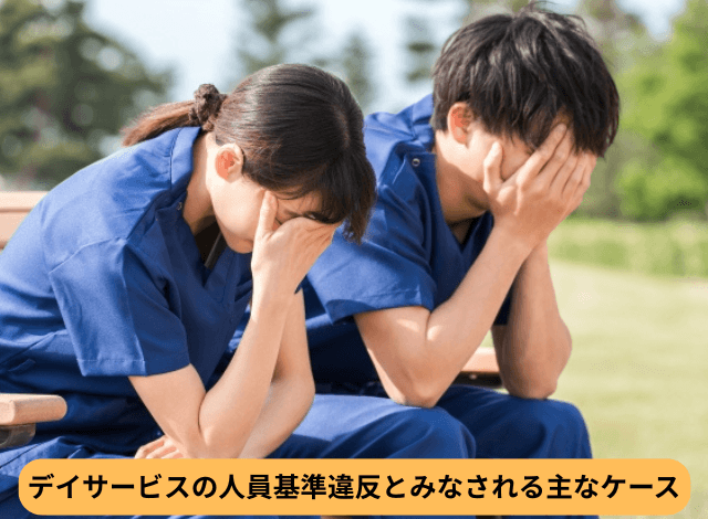 デイサービスの人員基準違反とみなされる主なケース