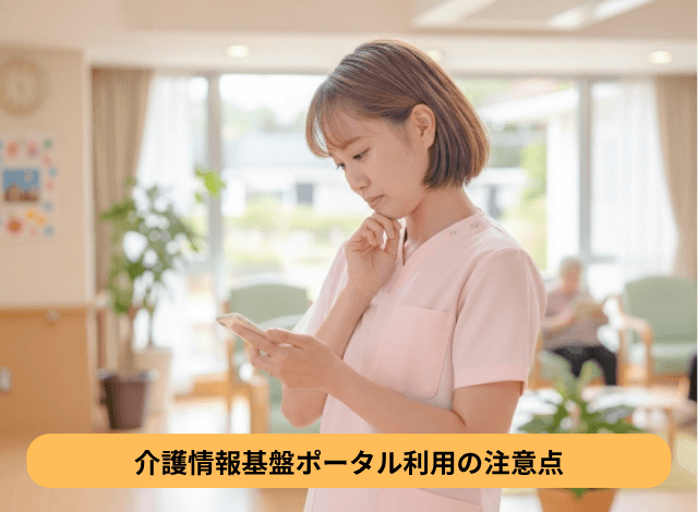 介護情報基盤ポータル利用の注意点